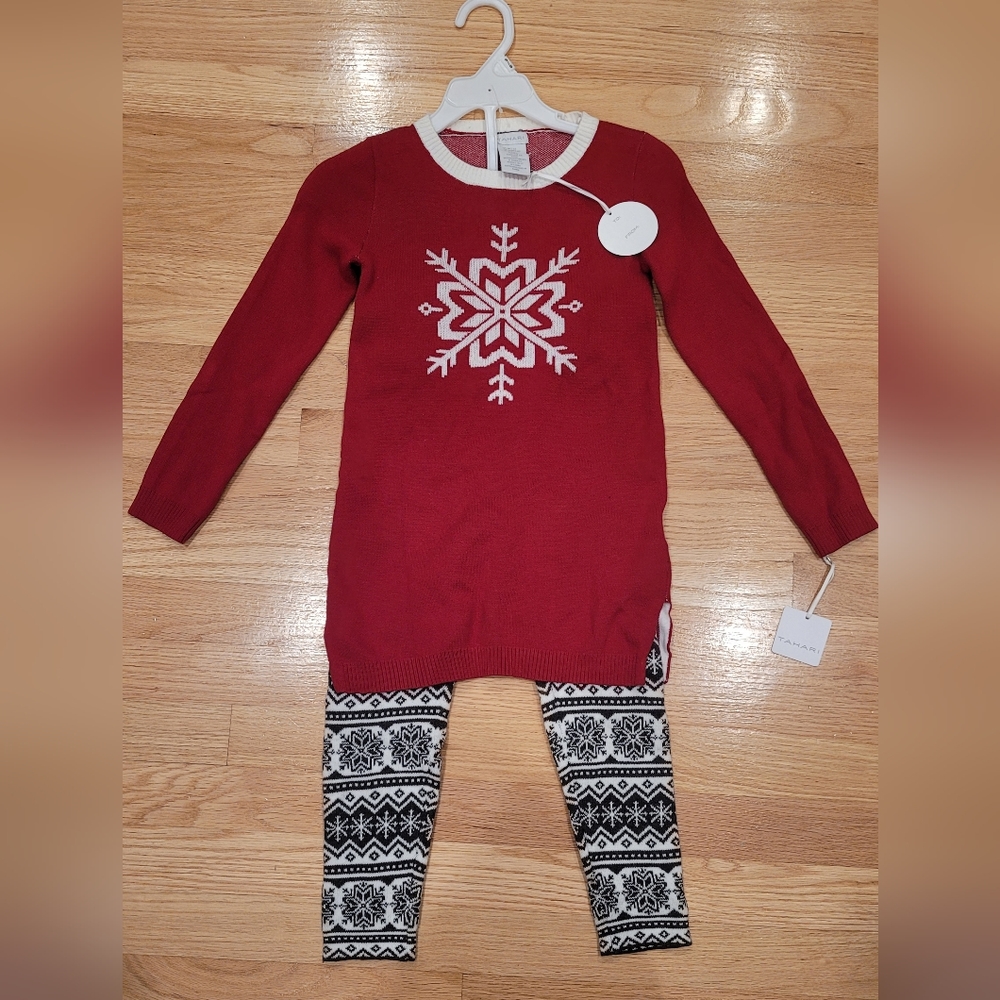 Girls Tahari Set of Dress & Legging